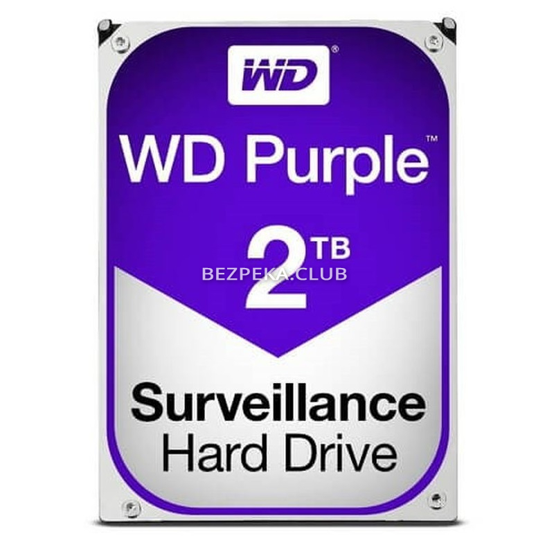 Жорсткий диск 2 TB Western Digital WD22PURZ для відеоспостереження - Зображення 1