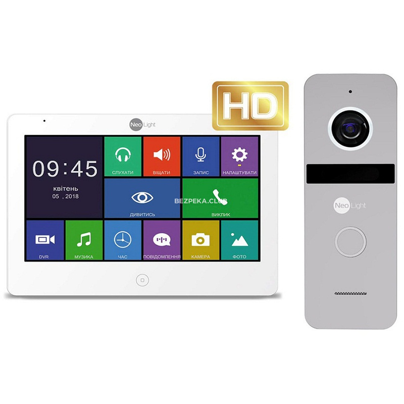 Video intercom kit NeoLight MEZZO HD/SOLO FHD Silver - Image 1