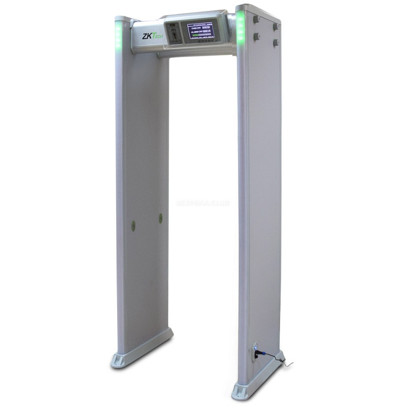 Arched metal detector ZKTeco ZK-D4330 for 33 detection zones with backup battery - Image 1