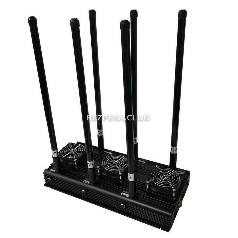 Drone jammer ANTIDRON-X6 portable (range 800 meters, 6 frequencies) - Image 1