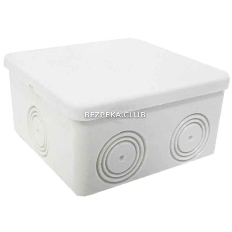 Junction box COURBI 80x80x40 (32-21040-808) gray smooth wall - Image 1