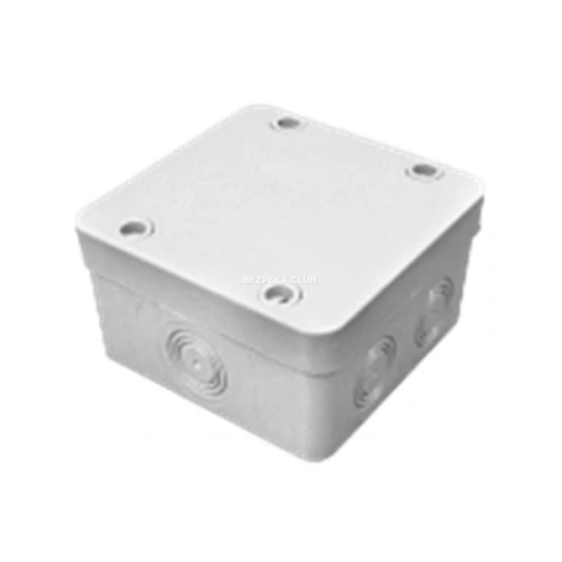 Junction box COURBI 100x100x50 (032-21045-100) gray smooth wall - Image 1
