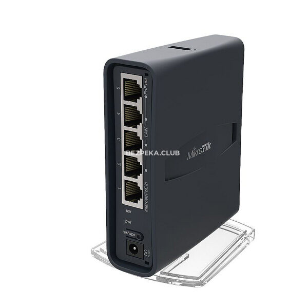 Мережеве обладнання/Wi-Fi маршрутизатори, Точки доступу Двохдіапазонна Wi-Fi точка доступу з 5-портами Ethernet MikroTik RB952Ui-5ac2nD-TC