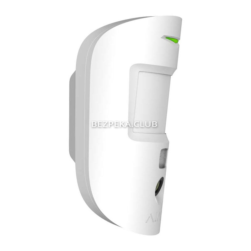 Wireless motion detector Ajax MotionCam white with photo registration of events - Фото 3
