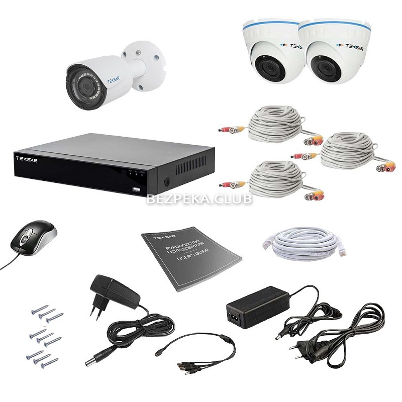 CCTV Kit Tecsar AHD 3MIX 2MEGA - Image 1