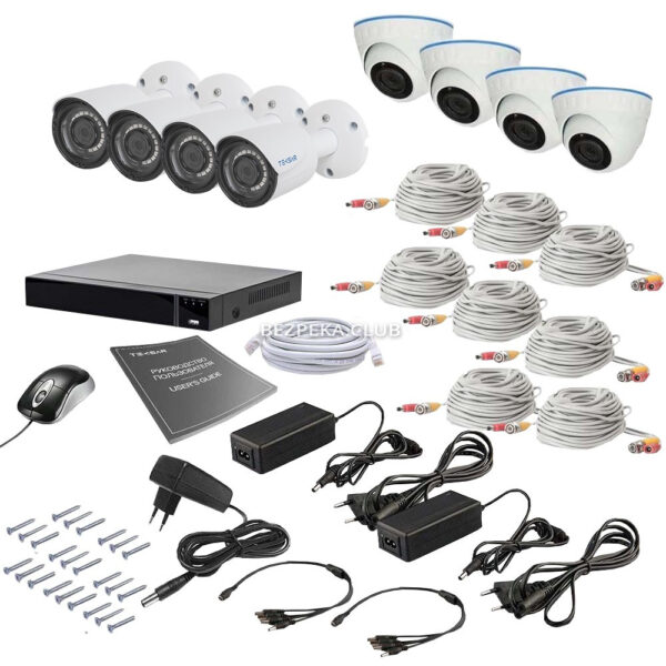 Системы видеонаблюдения/Комплекты видеонаблюдения Комплект видеонаблюдения Tecsar AHD 8MIX 2MEGA