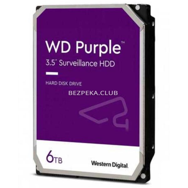 Системы видеонаблюдения/Жесткий диск для видеонаблюдения Жесткий диск 6 ТВ Western Digital WD62PURX-78 6ТБ