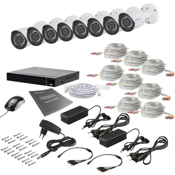 Системы видеонаблюдения/Комплекты видеонаблюдения Комплект видеонаблюдения Tecsar AHD 8OUT 2MEGA