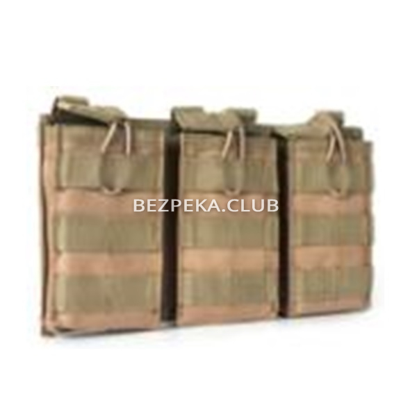 Triple open magazine pouch for Mag 31 Coyote assault rifles - Image 1