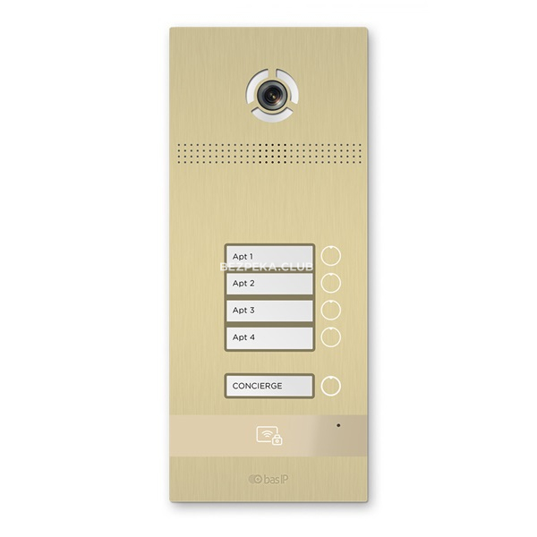 IP Video Doorbell BAS-IP BI-04FB gold multi-subscriber - Image 1