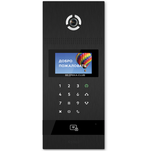 Intercoms/Video Doorbells Calling IP video panel BAS-IP AA-12HFBA black hybrid, multi-subscriber with additional analog camera
