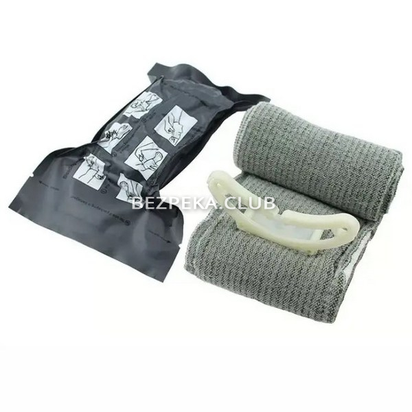 Tactical compression bandage, width 10 cm Israeli Bandage 4inch - Image 1