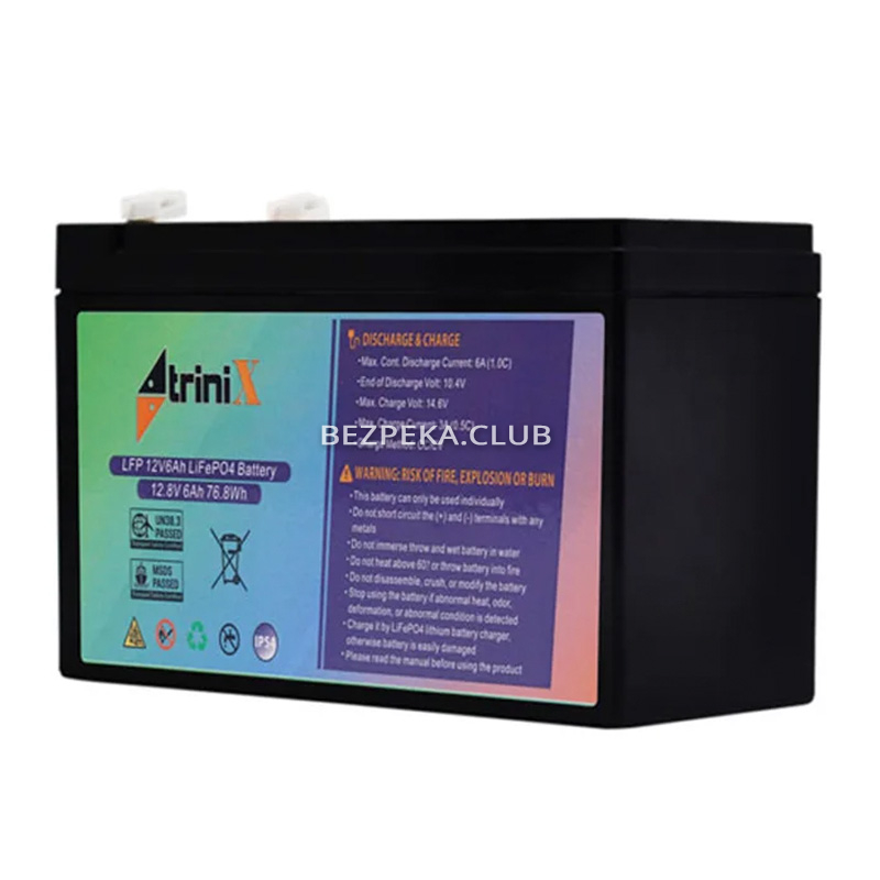Trinix LFP 12V12Ah (LiFePo4) lithium iron-phosphate rechargeable battery - Image 1