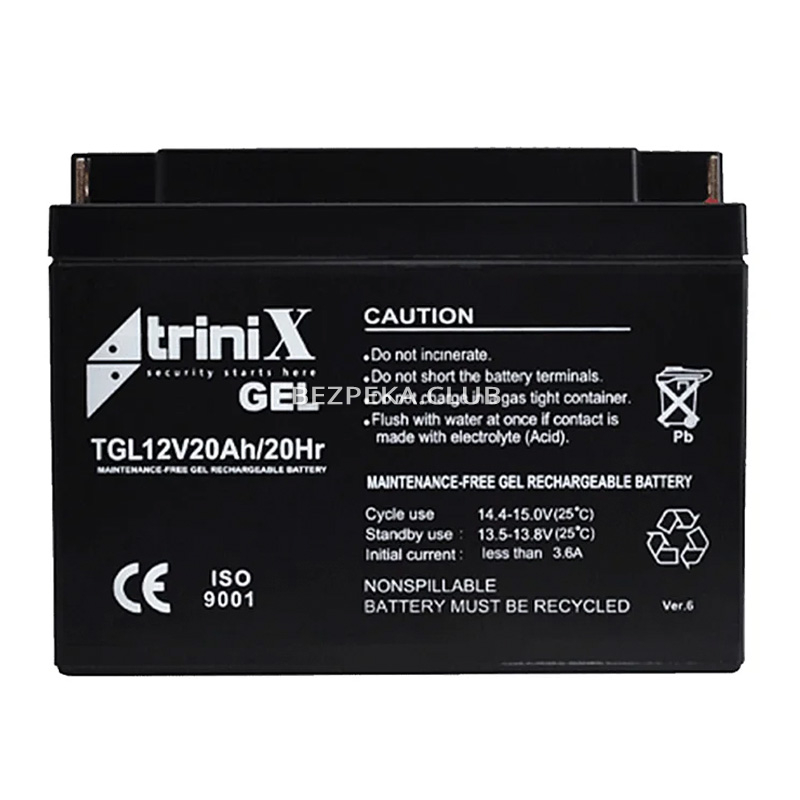 Trinix TGL 12V20Ah gel battery - Image 1