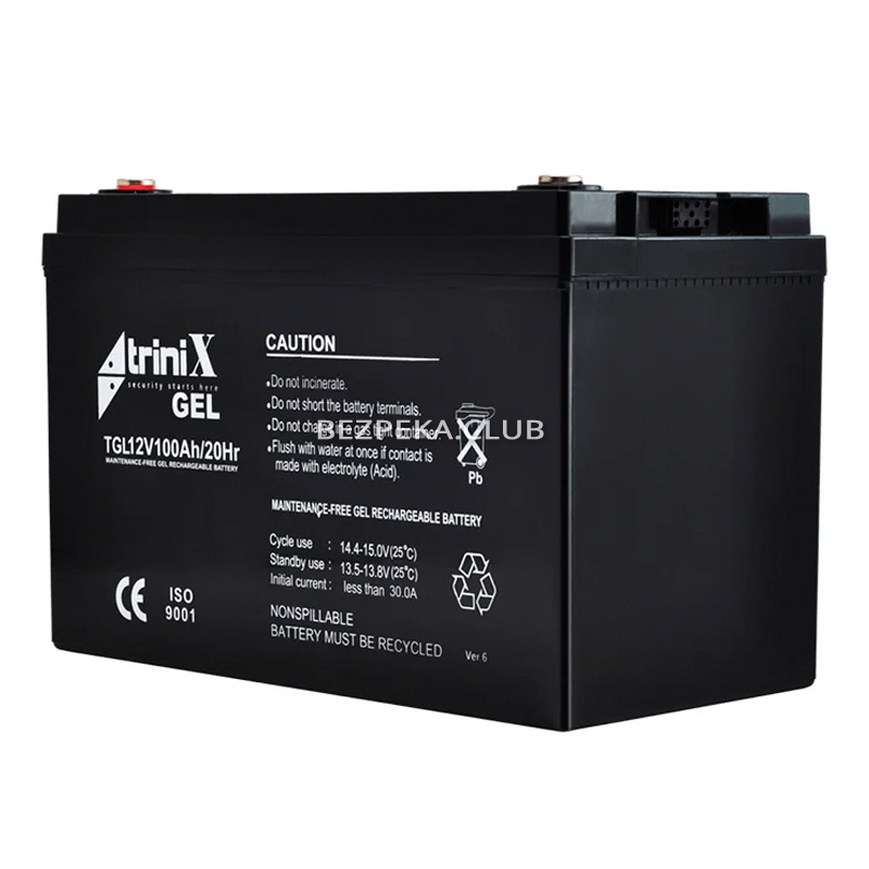 Trinix TGL 12V100Ah gel battery - Image 2