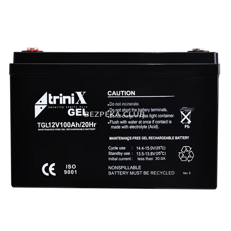 Trinix TGL 12V100Ah gel battery - Image 1