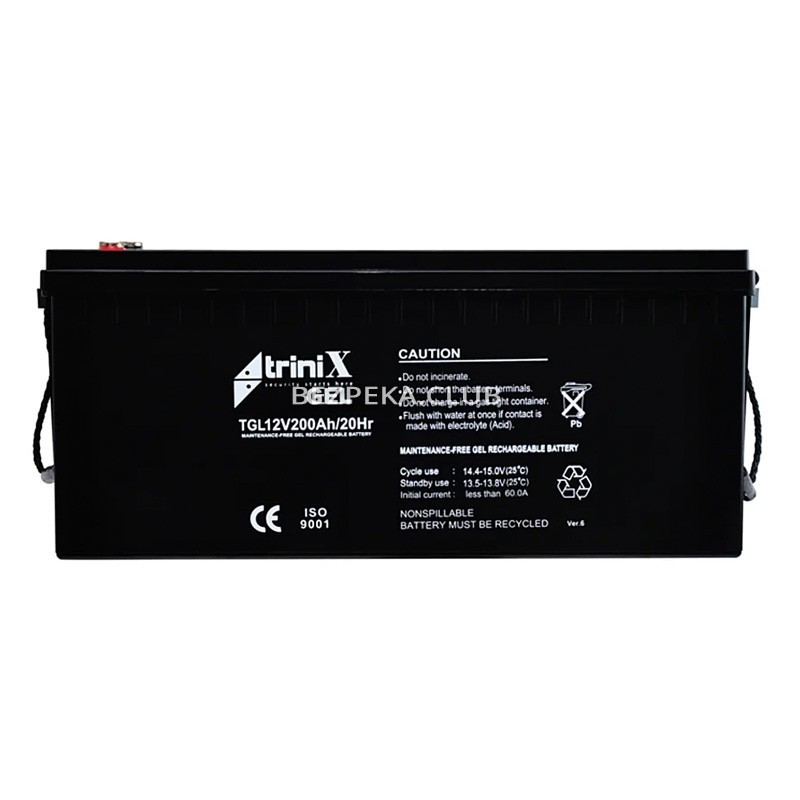 Trinix TGL 12V200Ah gel battery - Image 1