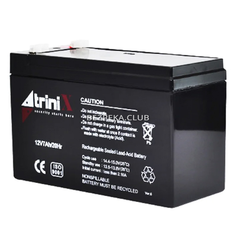 Trinix AGM 12V7Ah lead-acid battery - Image 2
