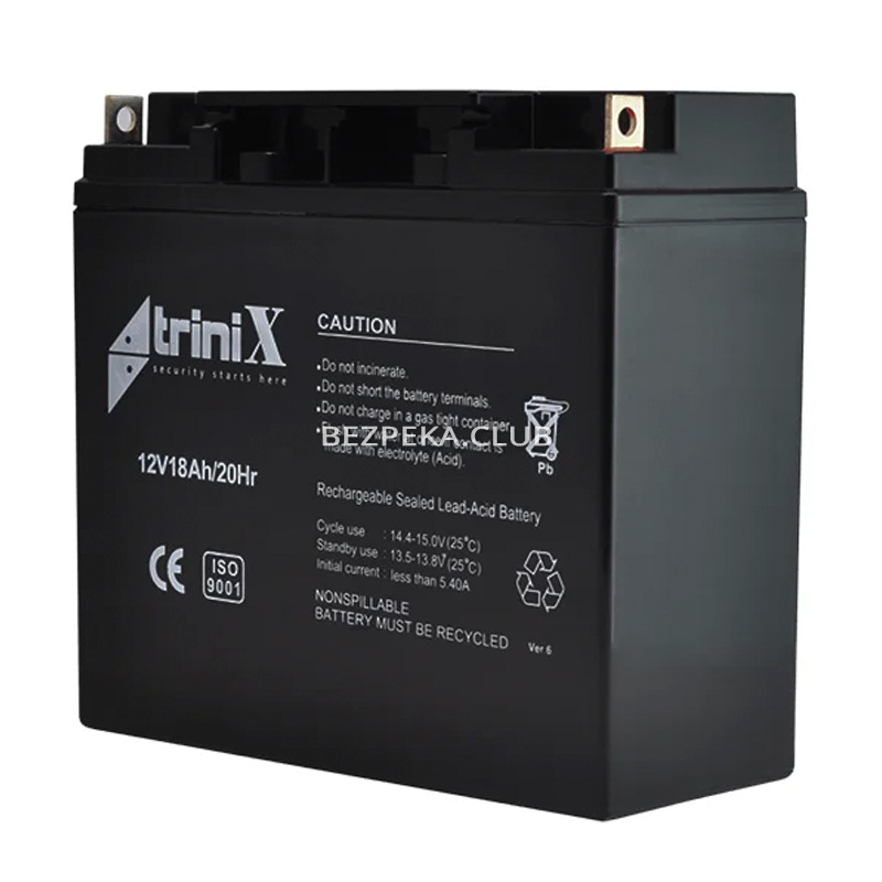 Акумуляторна батарея Trinix AGM 12V18Ah свинцево-кислотна - Зображення 2