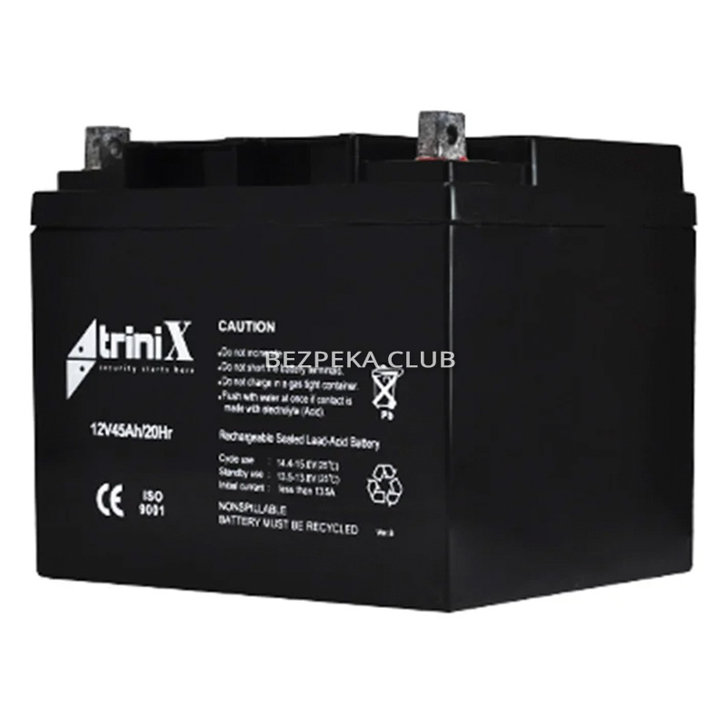 Аккумуляторная батарея Trinix AGM 12V45Ah свинцово-кислотная - Фото 2