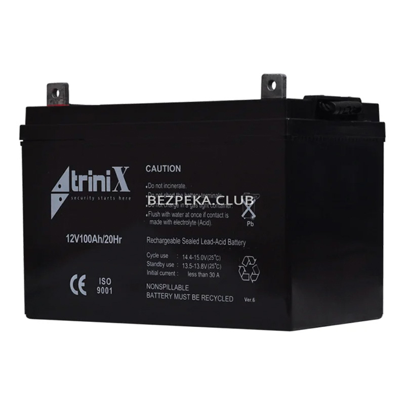 Аккумуляторная батарея Trinix AGM 12V100Ah свинцово-кислотная - Фото 2