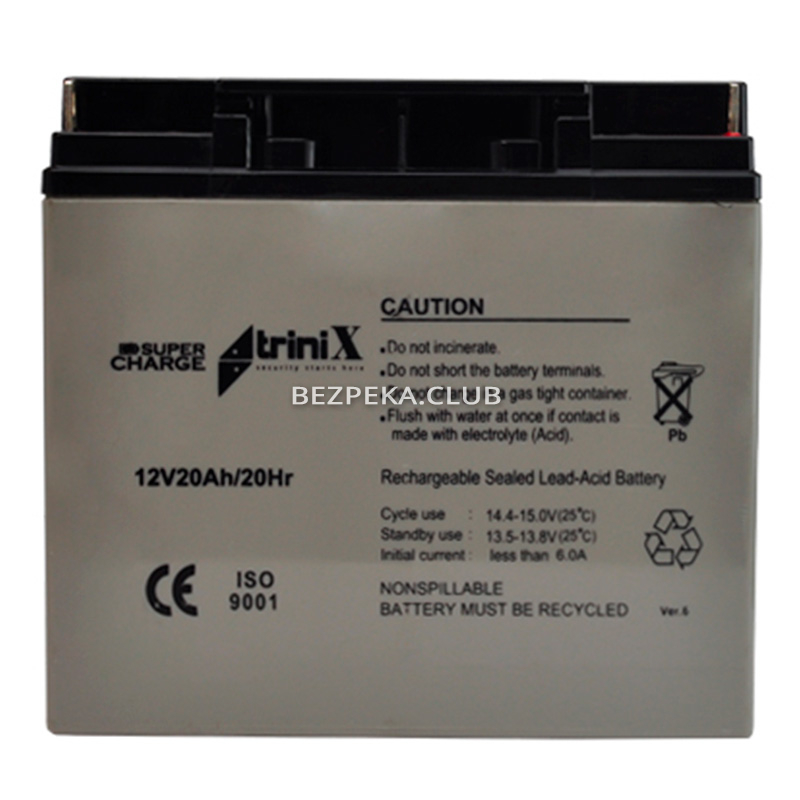 Trinix AGM 12V20Ah Super Charge lead-acid battery - Image 1