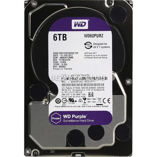 Жорсткий диск 6 TB Western Digital Purple WD60PURZ - Зображення 1
