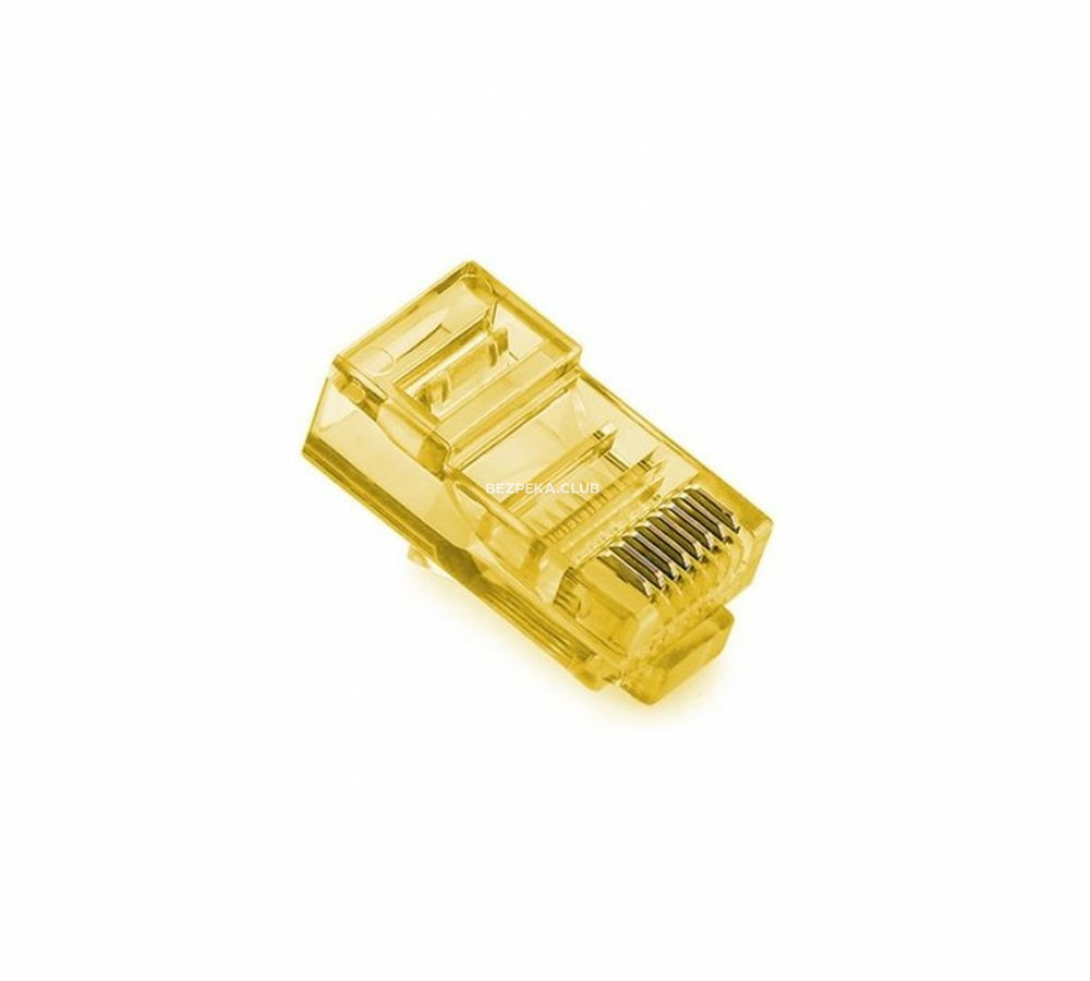 Connector Atis UTP RJ45 8 pin yellow (pack of 100 pcs) - Image 1