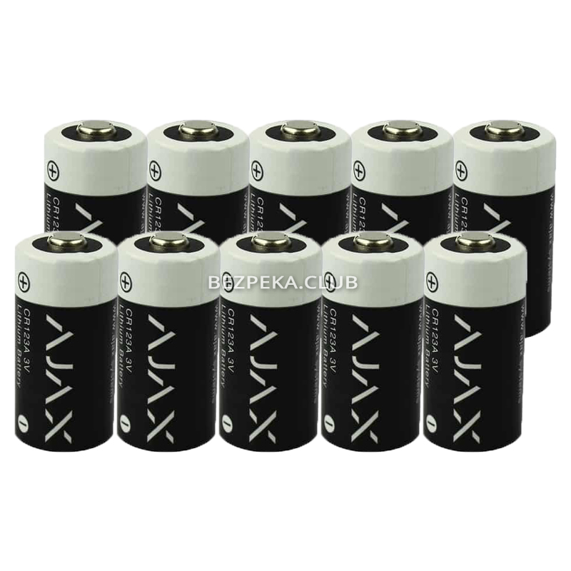 Батарейка Ajax CR123A 10 шт - Зображення 1