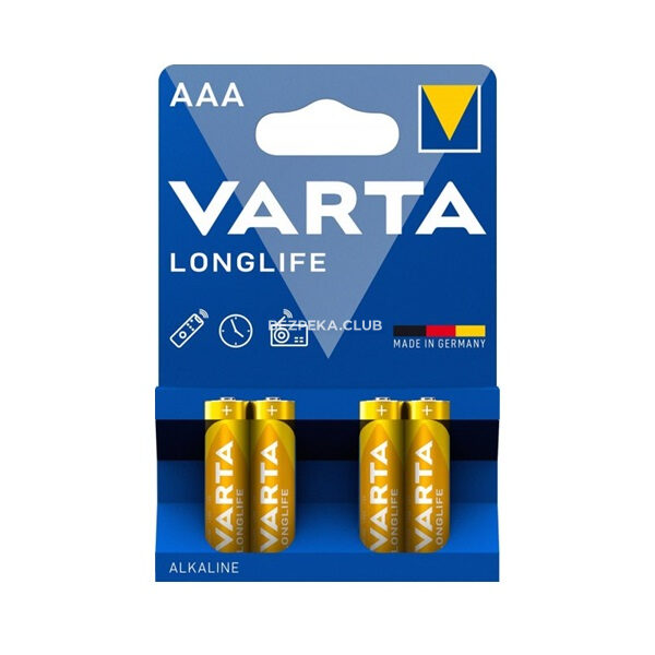 Power sources/Батарейки Battery VARTA LONGLIFE AAA BLI 4 ALKALINE