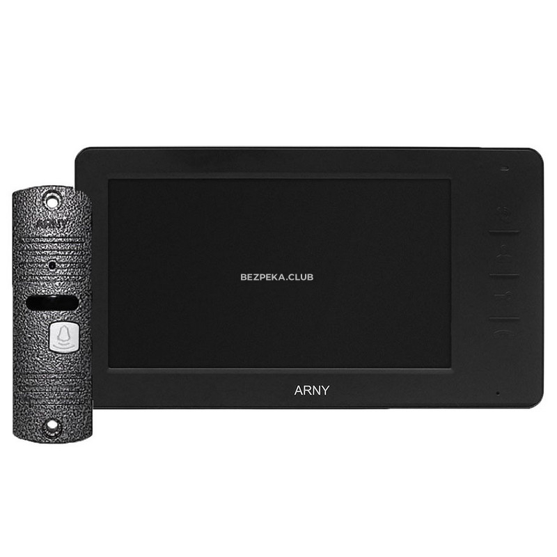 Комплект відеодомофону Arny AVD-7005 black + grey - Зображення 1
