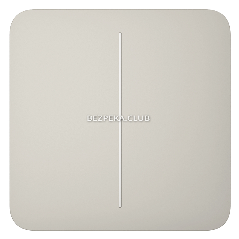 Smart touch light switch Ajax LightSwitch 2-gang oyster - Image 1