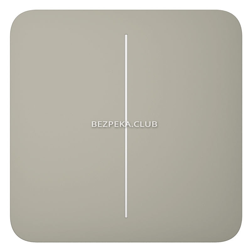 Smart 2-gang touch light switch Ajax LightSwitch 2-gang olive - Image 1