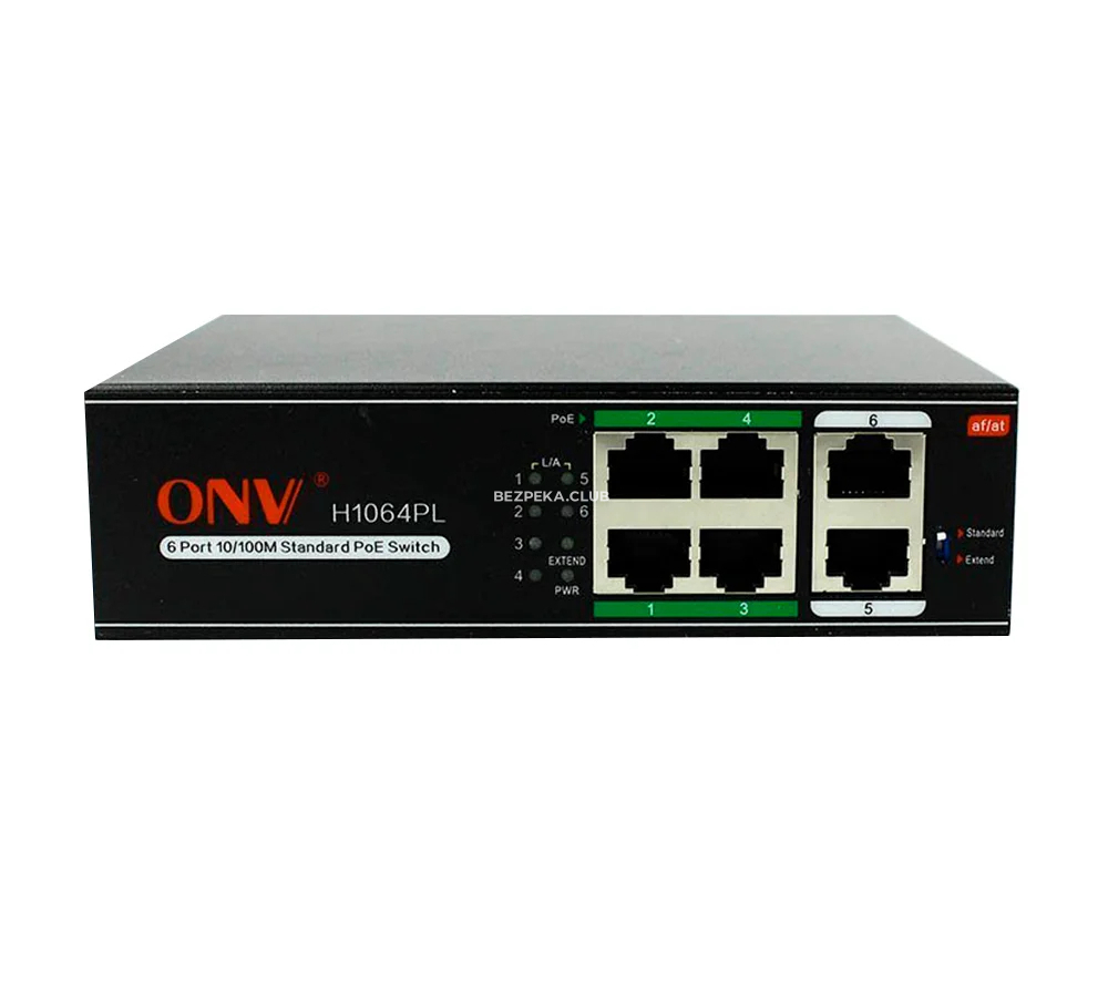 4-port PoE switch ONV H1064PL unmanaged - Image 1