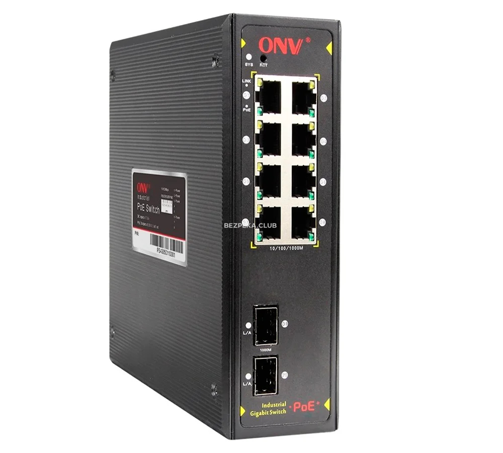 The ONV IPS7108PF 10-port PoE switch is unmanaged - Image 3