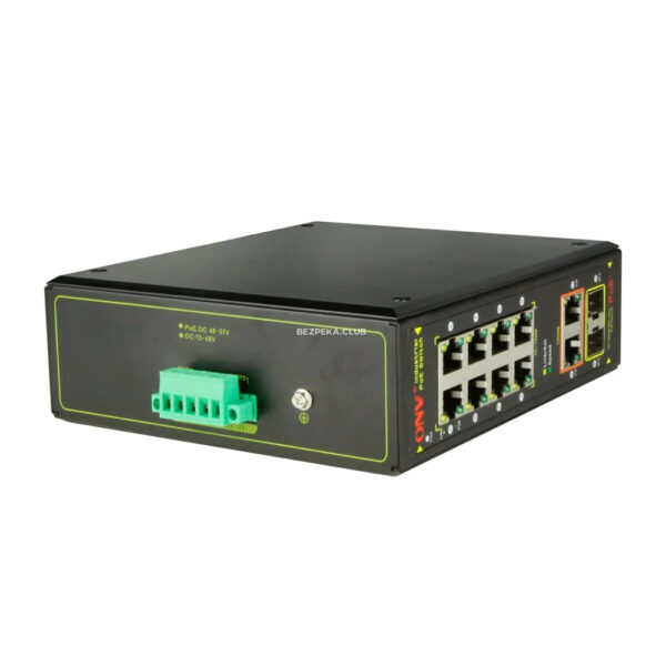 Network Hardware/Switches The ONV IPS7108PF 10-port PoE switch is unmanaged